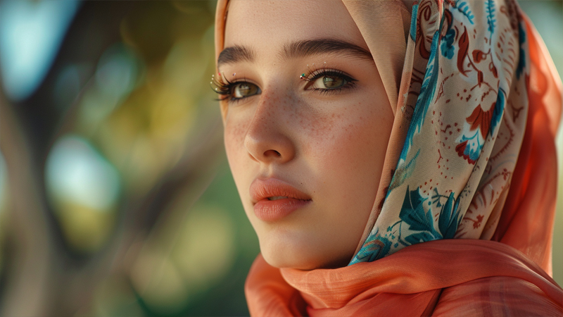 alt="a woman wearing hijab"