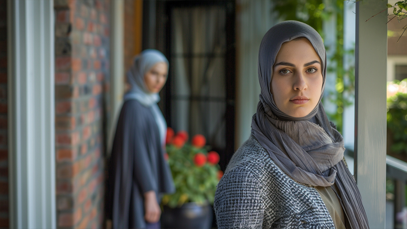 alt="two women wearing hijabs"