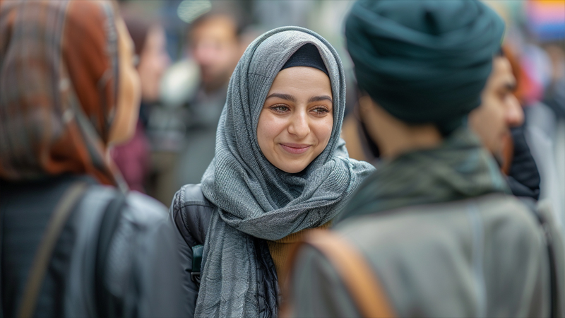 alt="People wearing headscarves"