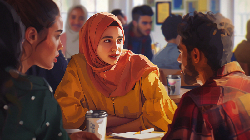 alt="People wearing headscarves"